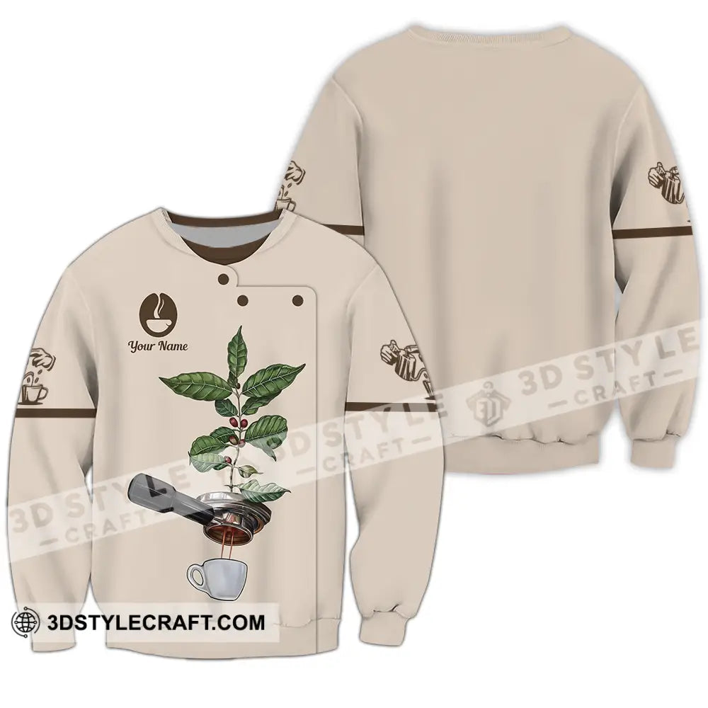 Unisex Shirt - Custom Text Shirt Barista Shirt Long Sleeve / S T-shirt