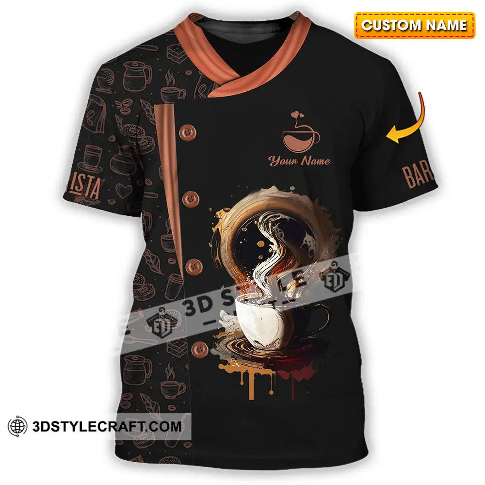 Unisex Shirt - Custom Text Shirt Barista Shirt T-shirt
