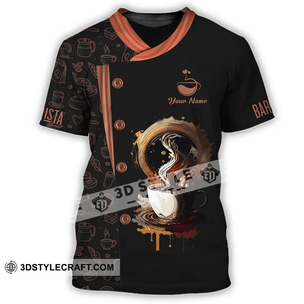 Unisex Shirt - Custom Text Shirt Barista Shirt T-Shirt / S T-shirt