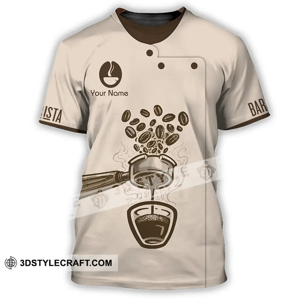 Unisex Shirt - Custom Text Shirt Barista Shirt T-Shirt / S T-shirt