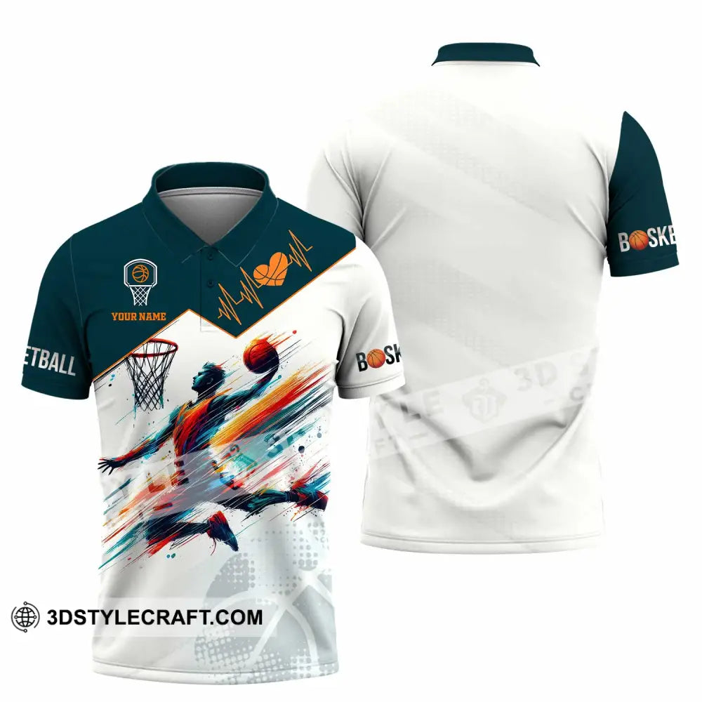 Unisex Shirt - Custom Text Basketball Polo / S T-Shirt