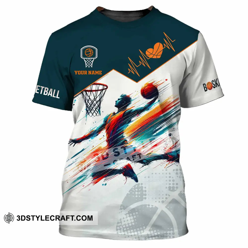 Unisex Shirt - Custom Text Basketball T-Shirt / S T-Shirt