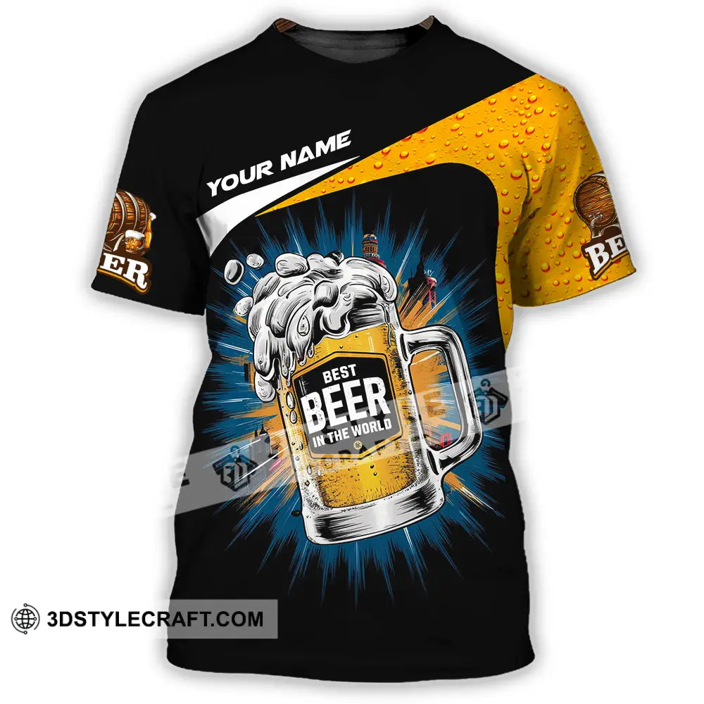 Unisex Shirt - Custom Text Shirt Best Beer In The World T-Shirt / S T-shirt