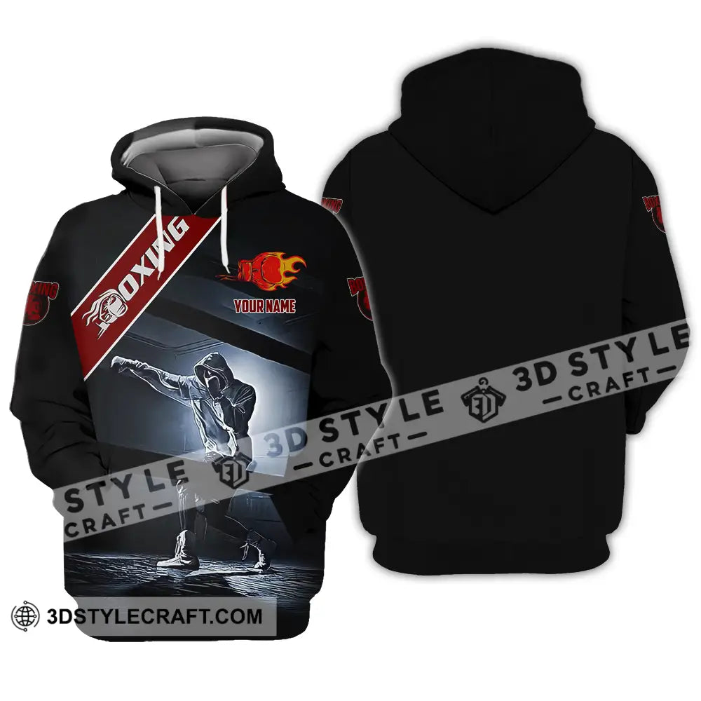 Unisex Shirt - Custom Text Boxing Hoodie / S T-Shirt