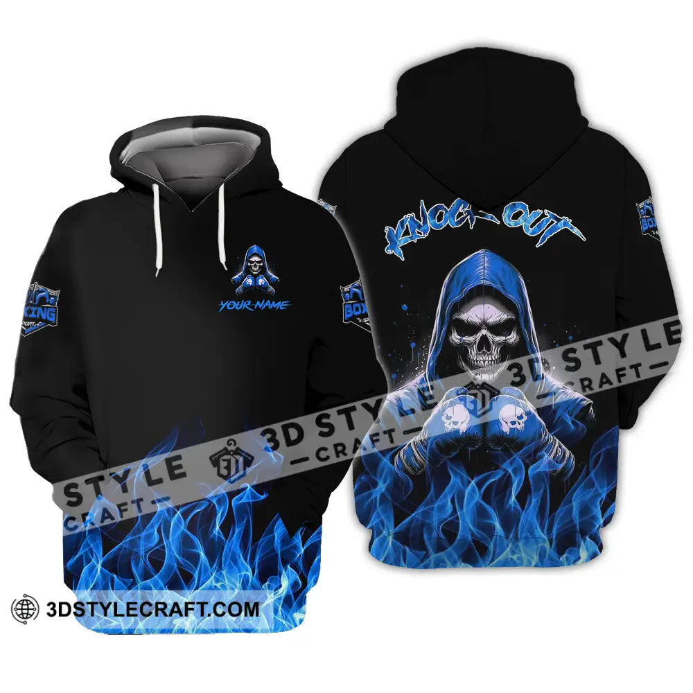 Unisex Shirt - Custom Text Shirt Boxing Knock Out Shirt Hoodie / S T-shirt