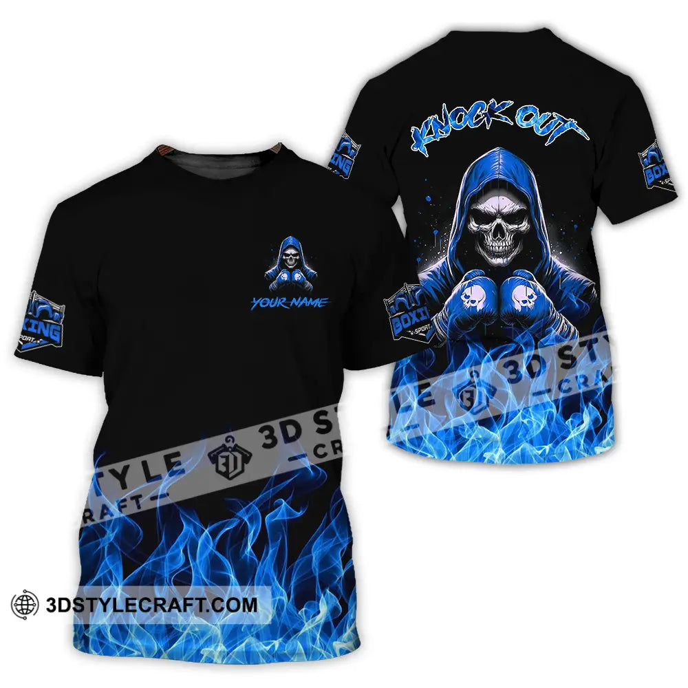 Unisex Shirt - Custom Text Shirt Boxing Knock Out Shirt T-Shirt / S T-shirt