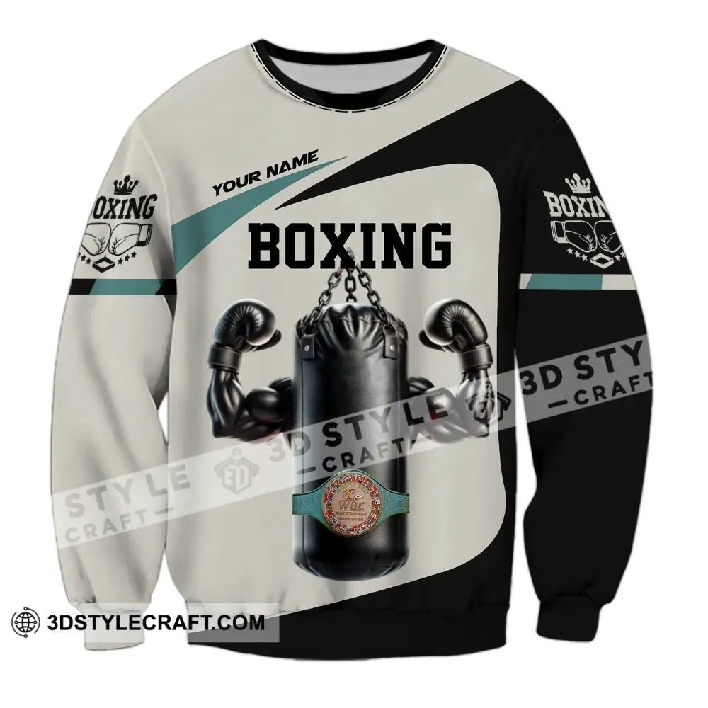 Unisex Shirt - Custom Text Boxing Long Sleeve / S T-Shirt
