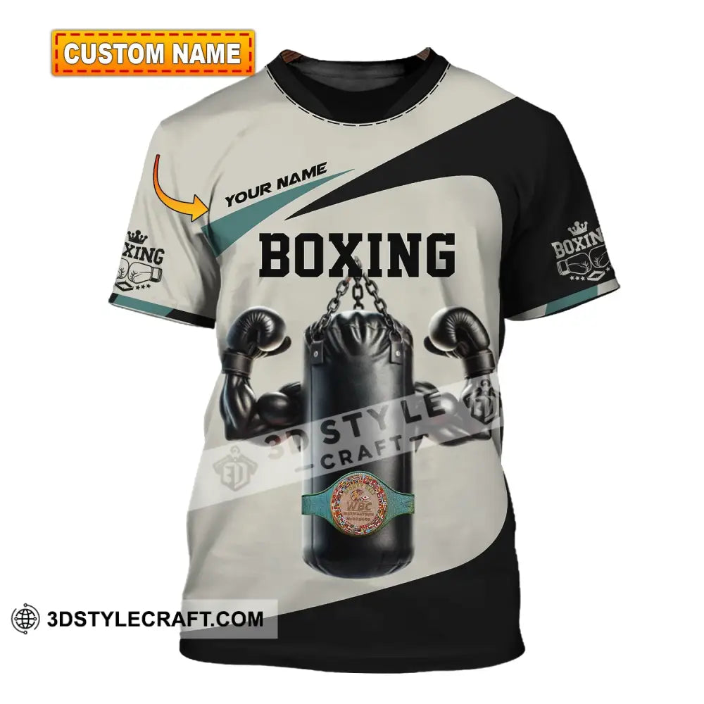 Unisex Shirt - Custom Text Boxing T-Shirt