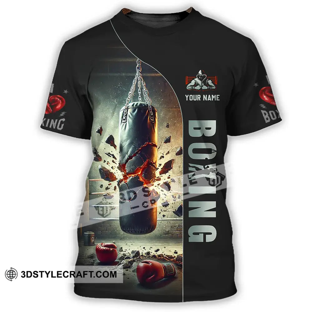 Unisex Shirt - Custom Text Boxing T-Shirt / S T-Shirt