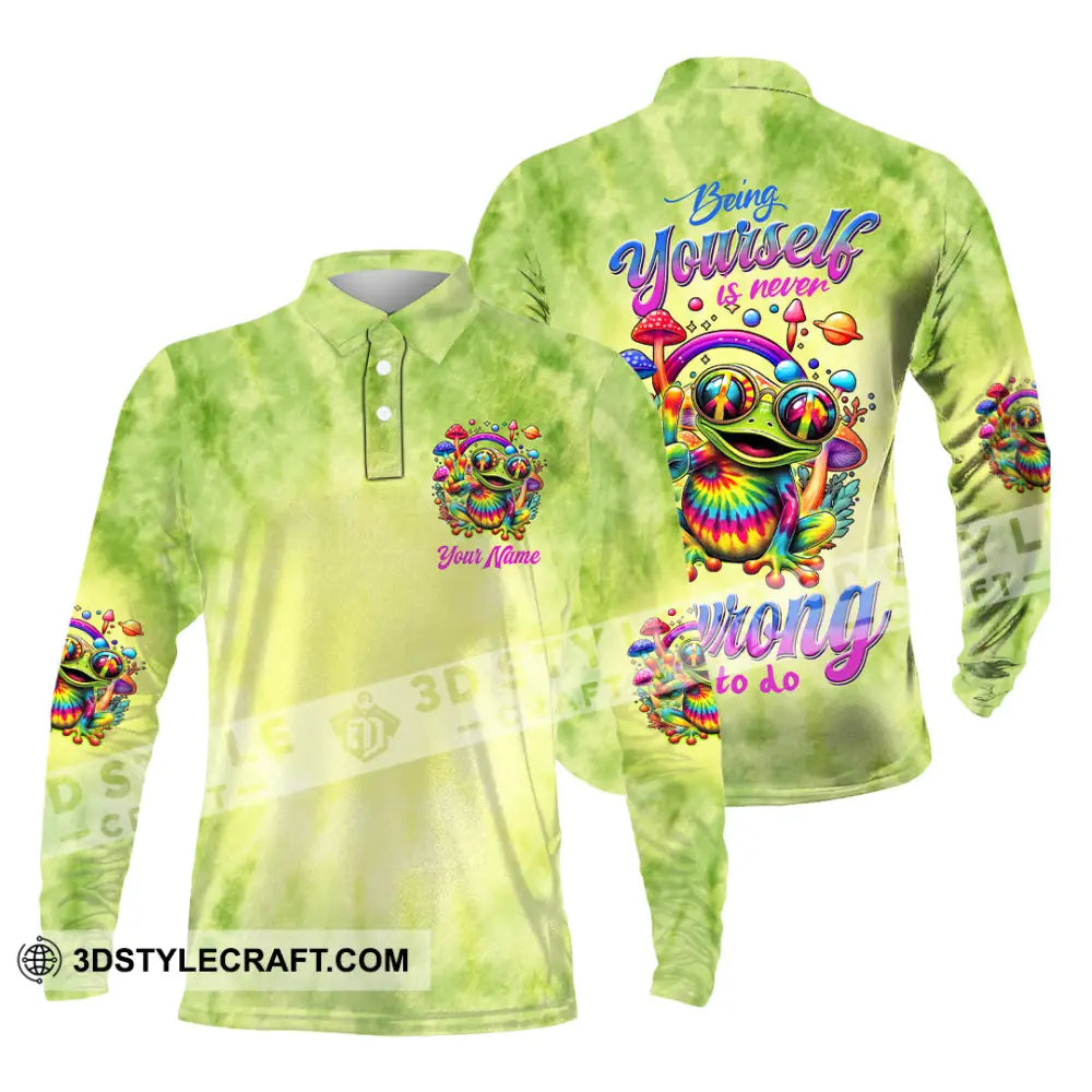 Unisex Shirt - Custom Text Shirt Bring Yourself Is Never The Wrong Thing To Do Hippie Shirt Long Sleeve Polo / S T-shirt