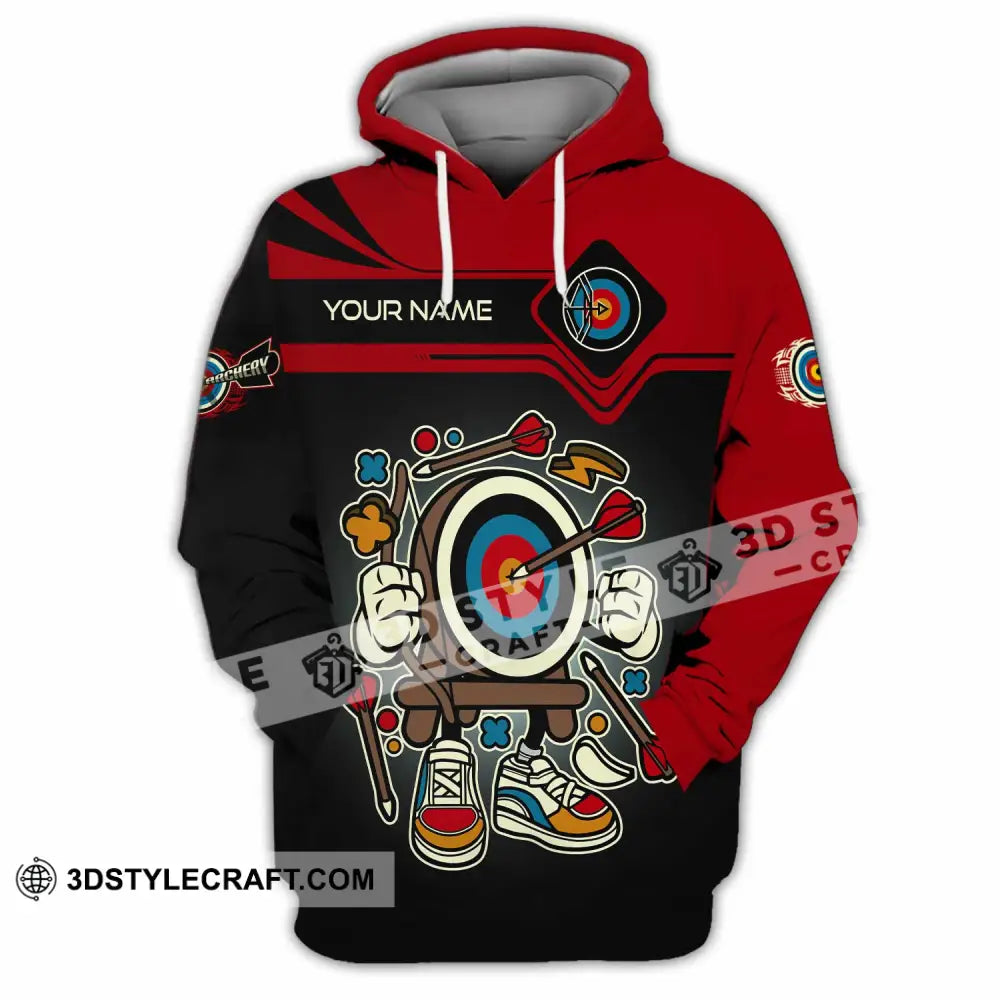 Unisex Shirt - Custom Text Cartoon Archery Hoodie / S T-Shirt