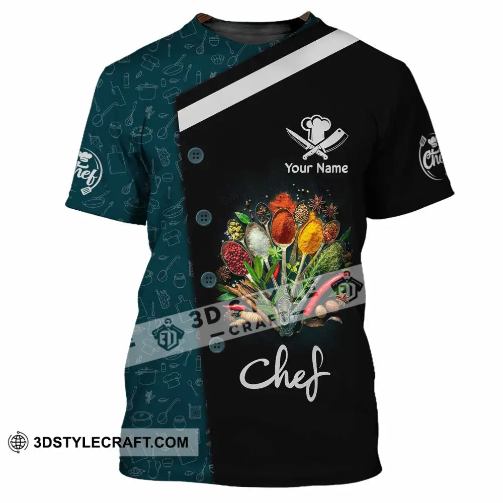 Unisex Shirt - Custom Text Shirt Chef Shirt T-Shirt / S T-shirt