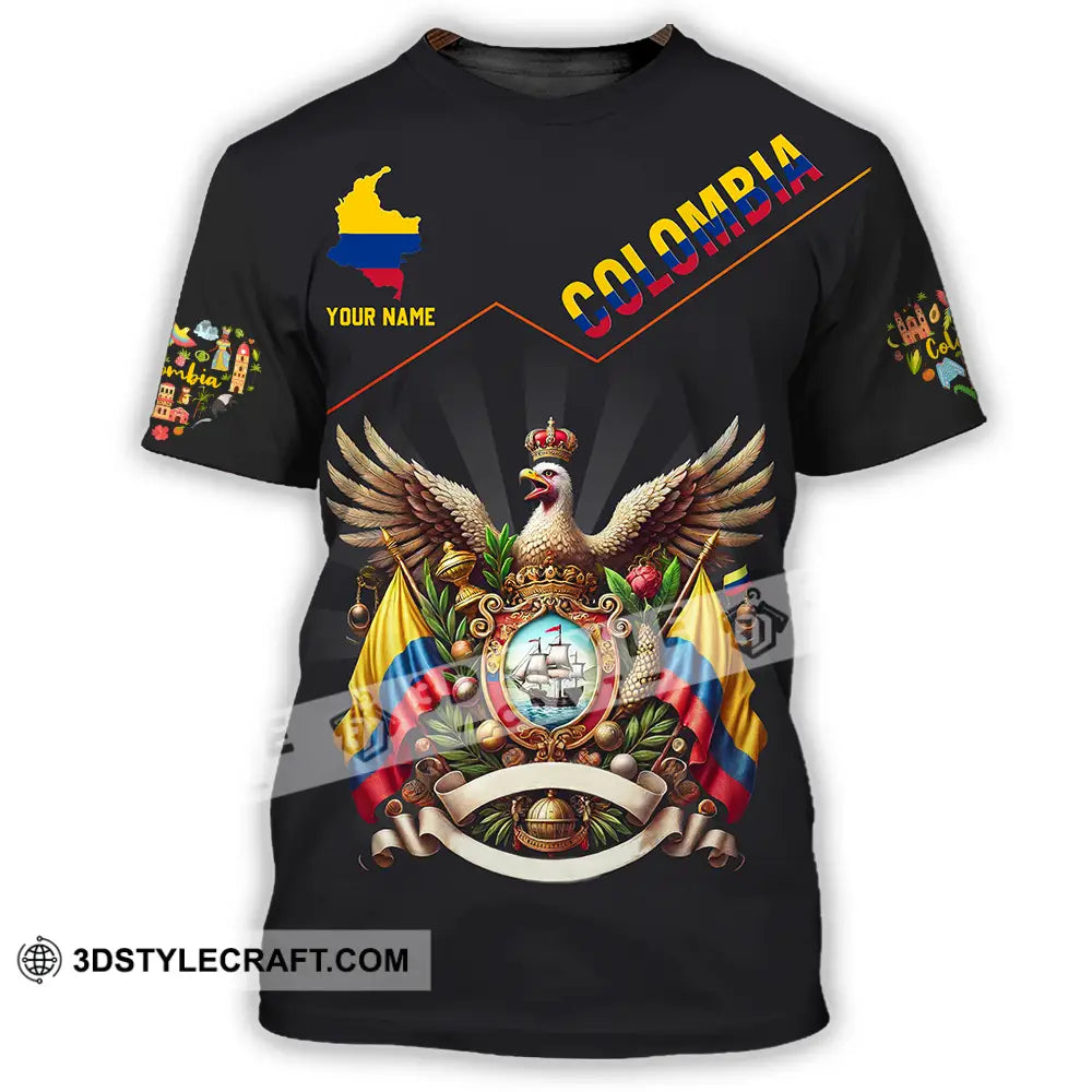 Unisex Shirt - Custom Text Colombia T-Shirt / S T-Shirt