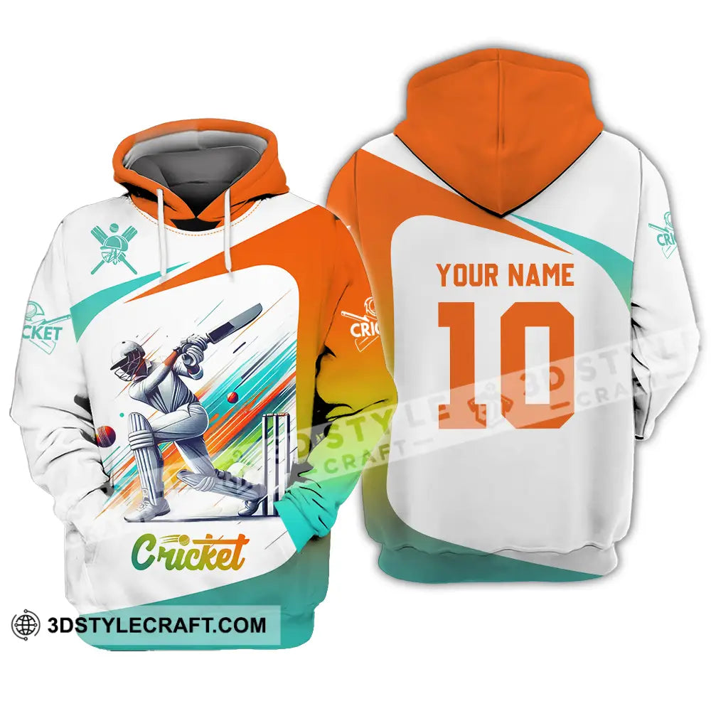 Unisex Shirt - Custom Text Shirt Cricket Shirt Hoodie / S T-shirt