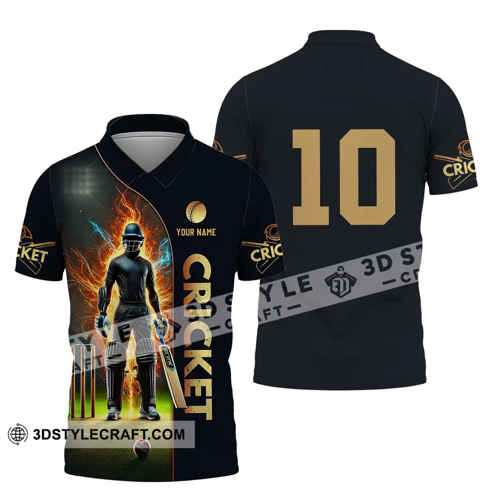 Unisex Shirt - Custom Text Shirt Cricket Shirt Polo Shirt / S T-shirt