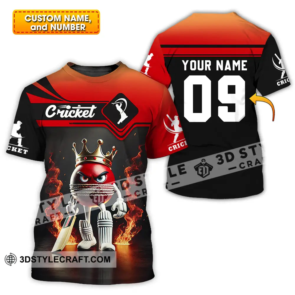 Unisex Shirt - Custom Text Cricket T-Shirt