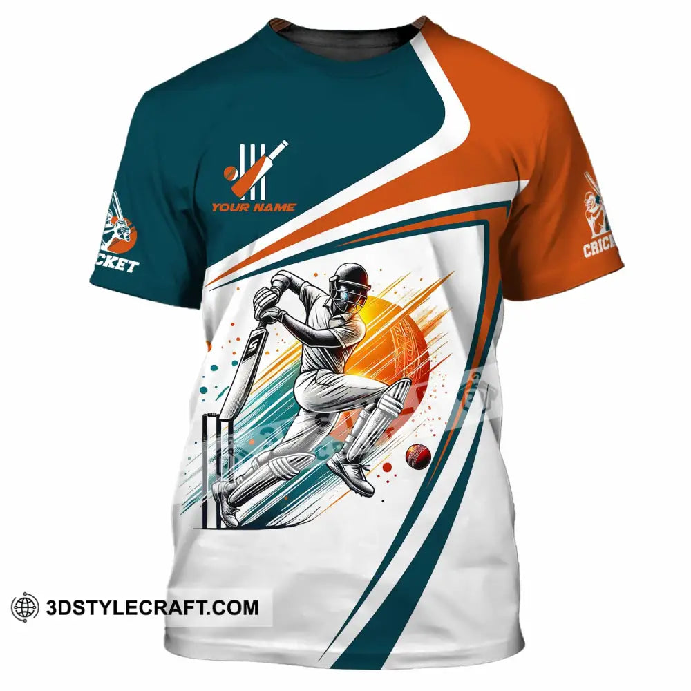 Unisex Shirt - Custom Text Cricket Shirt T-Shirt / S T-shirt