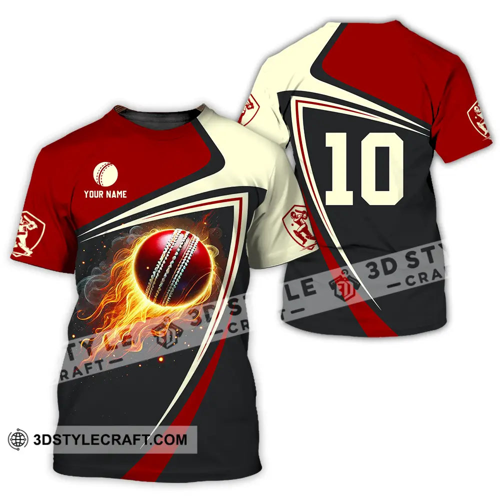 Unisex Shirt - Custom Text Shirt Cricket Shirt T-Shirt / S T-shirt