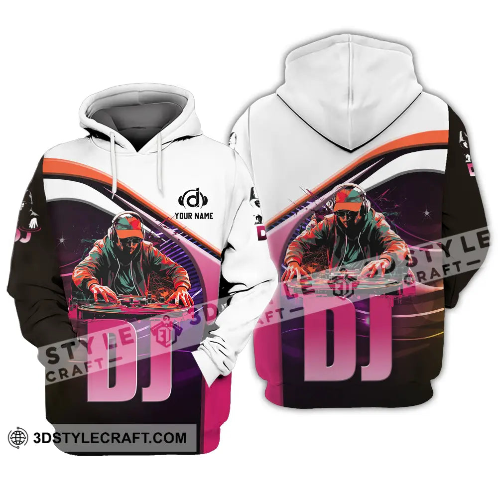 Unisex Shirt - Custom Text Shirt Disc Jockey Hoodie / S T-shirt