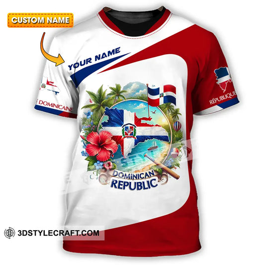 Unisex Shirt - Custom Text Dominican Republic T-Shirt