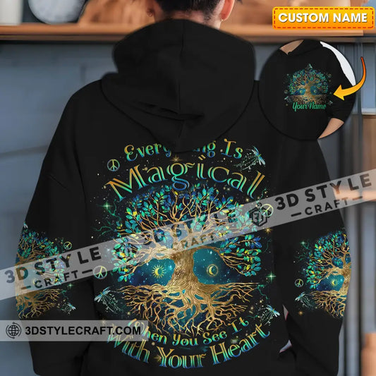 Unisex Shirt - Custom Text Shirt Everything Is Magical Shirt T-shirt