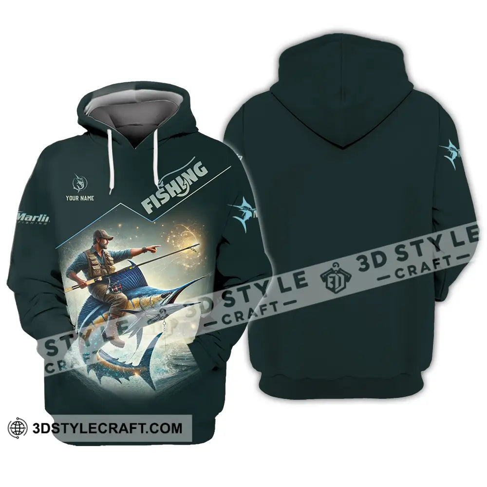 Unisex Shirt - Custom Text Fishing Hoodie / S T-Shirt