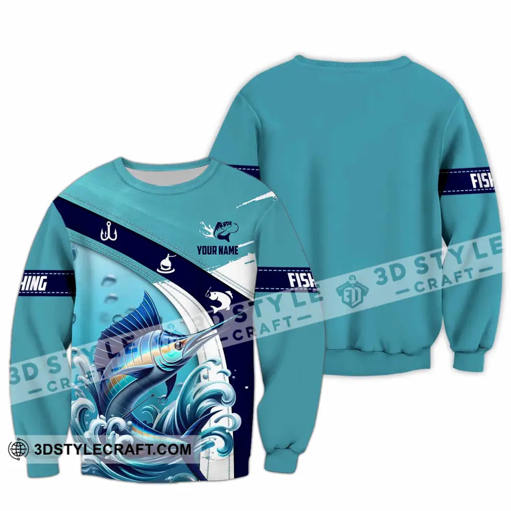 Unisex Shirt - Custom Text Shirt Fishing Lover Long Sleeve / S T-shirt