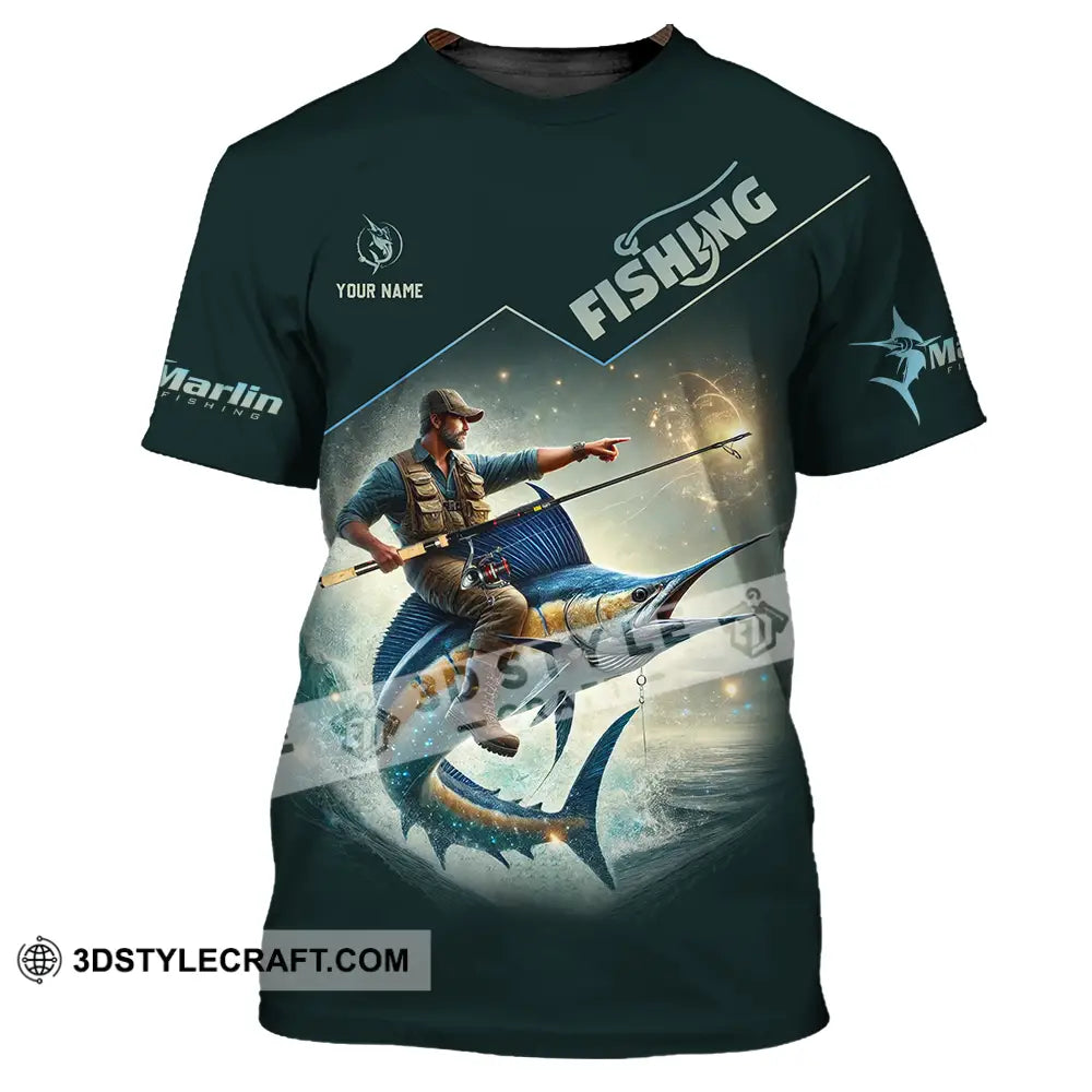 Unisex Shirt - Custom Text Fishing T-Shirt / S T-Shirt
