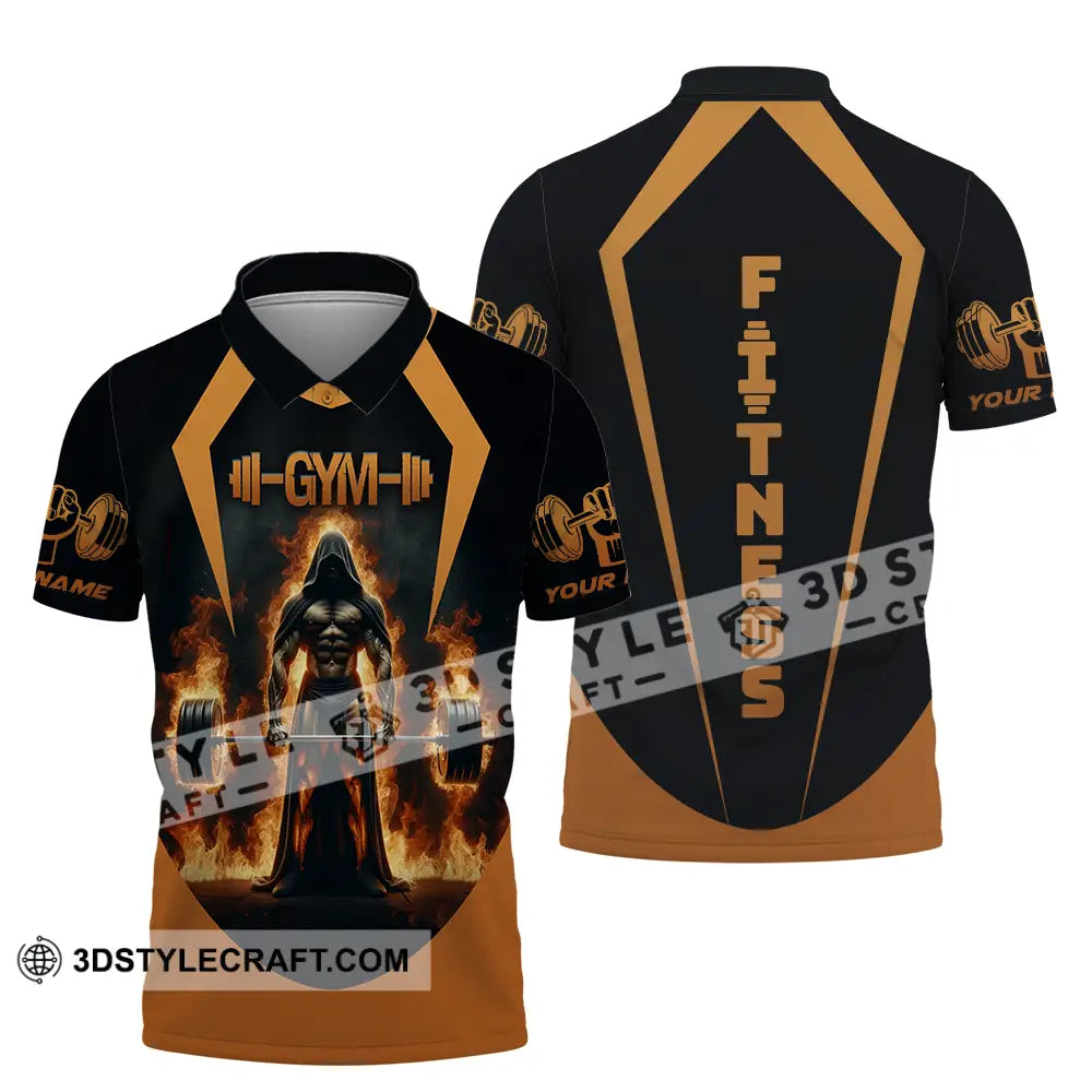 Unisex Shirt - Custom Text Fitness Polo / S T-Shirt