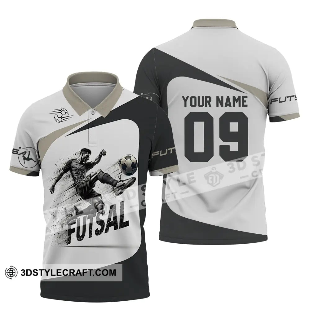Unisex Shirt - Custom Text Futsal Polo / S T-Shirt