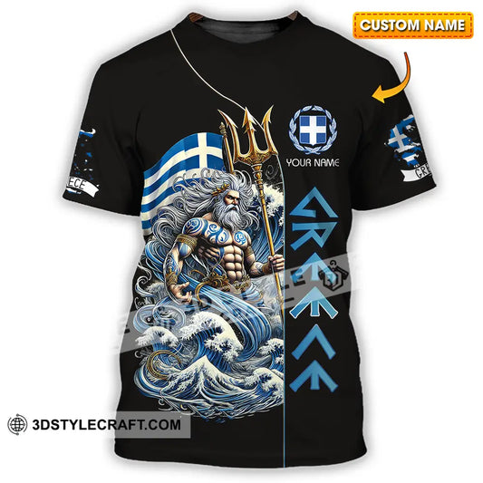 Unisex Shirt - Custom Text Greece T-Shirt