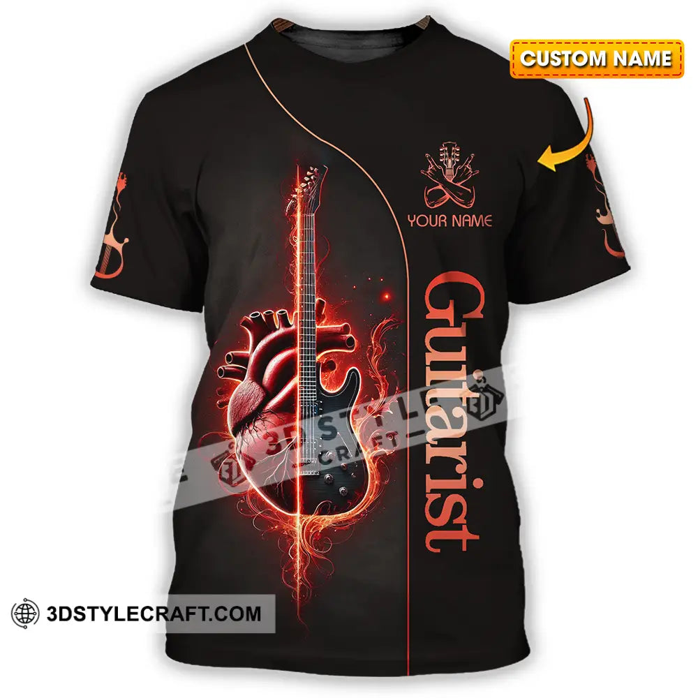 Unisex Shirt - Custom Text Guitarist T-Shirt