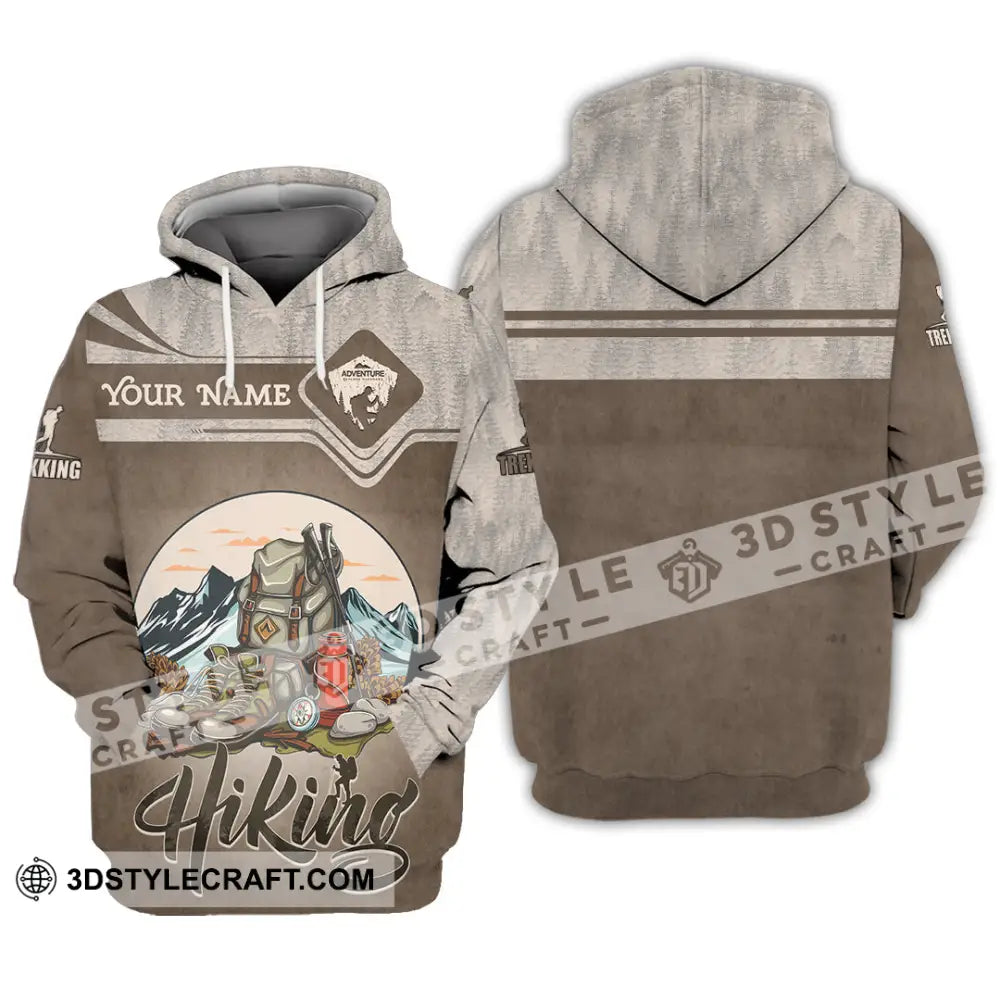 Unisex Shirt - Custom Text Shirt Hiking Hoodie / S T-shirt