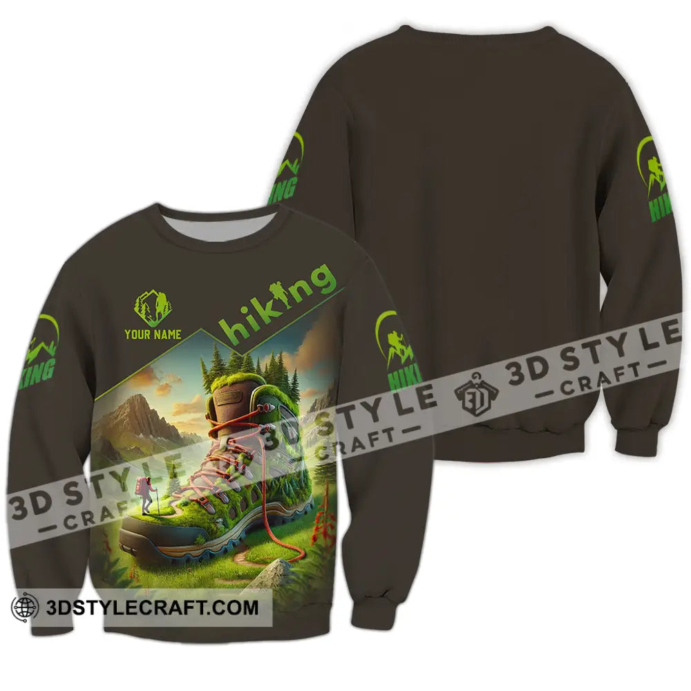 Unisex Shirt - Custom Text Hiking Lover Long Sleeve / S T-Shirt