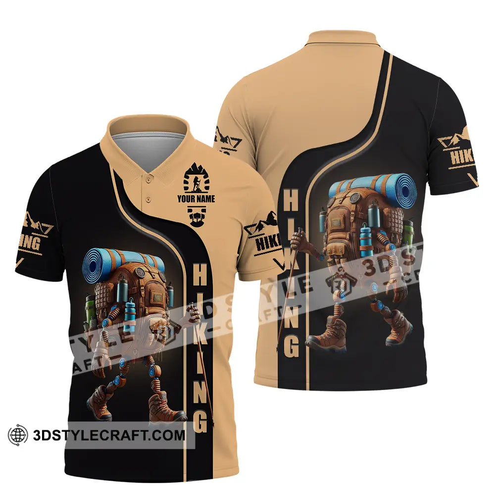 Unisex Shirt - Custom Text Hiking Polo / S T-Shirt