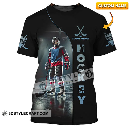 Unisex Shirt - Custom Text Hockey T-Shirt