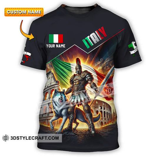 Unisex Shirt - Custom Text Shirt Italy Shirt T-shirt