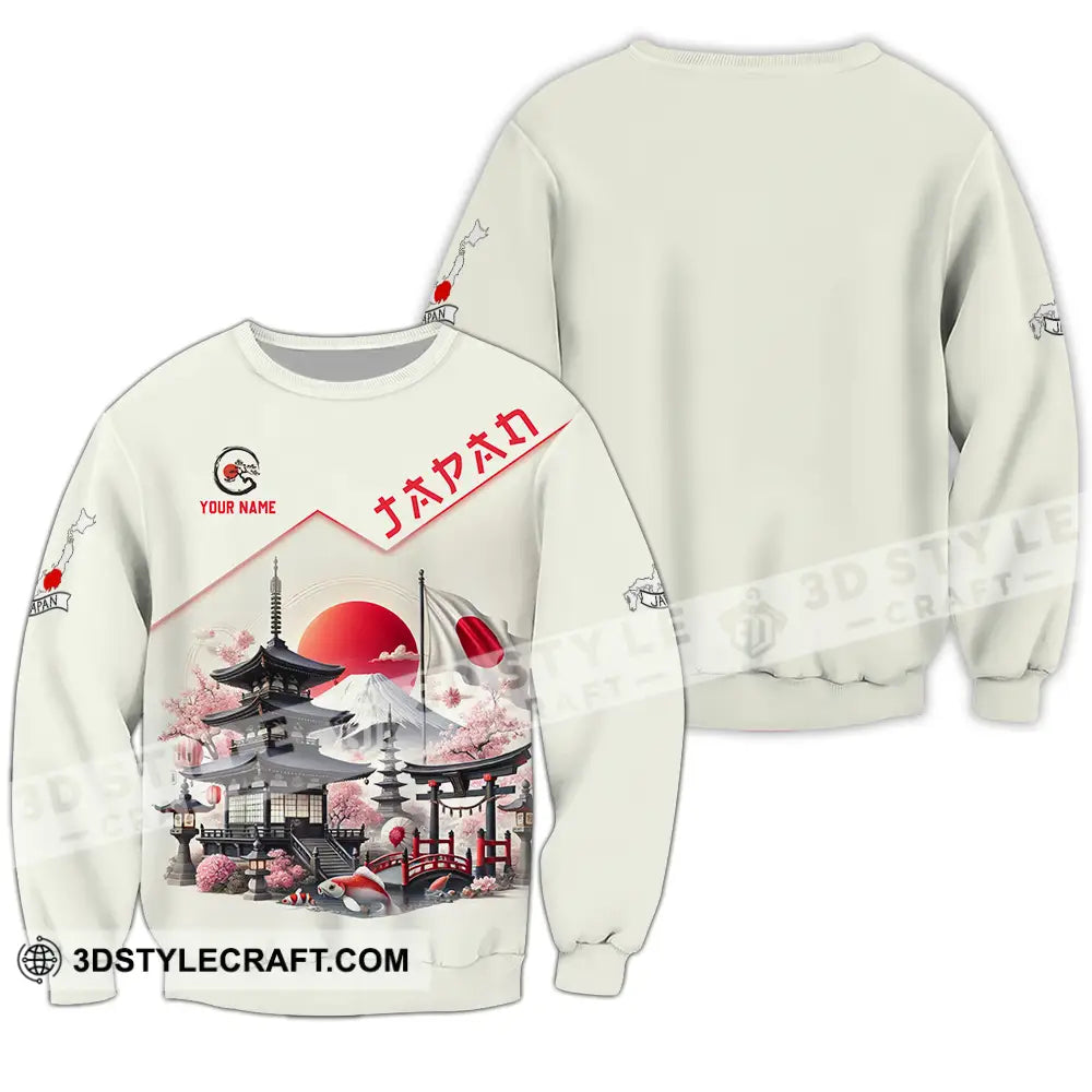 Unisex Shirt - Custom Text Japan Long Sleeve / S T-Shirt