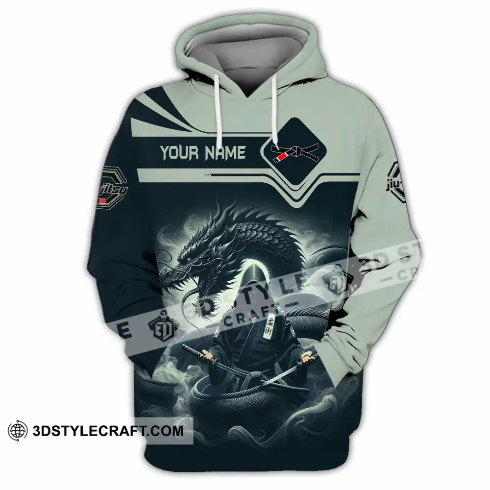 Unisex Shirt - Custom Text Shirt Jiu Jitsu Hoodie / S T-shirt