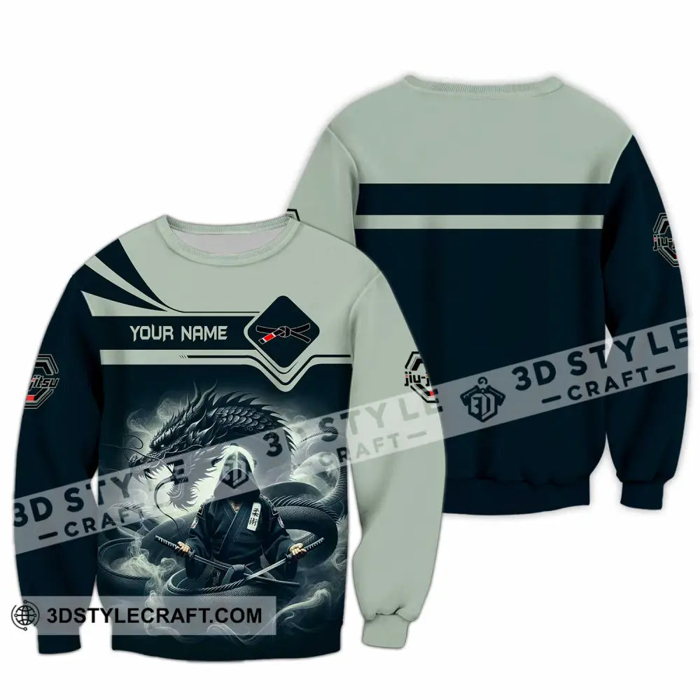 Unisex Shirt - Custom Text Shirt Jiu Jitsu Long Sleeve / S T-shirt