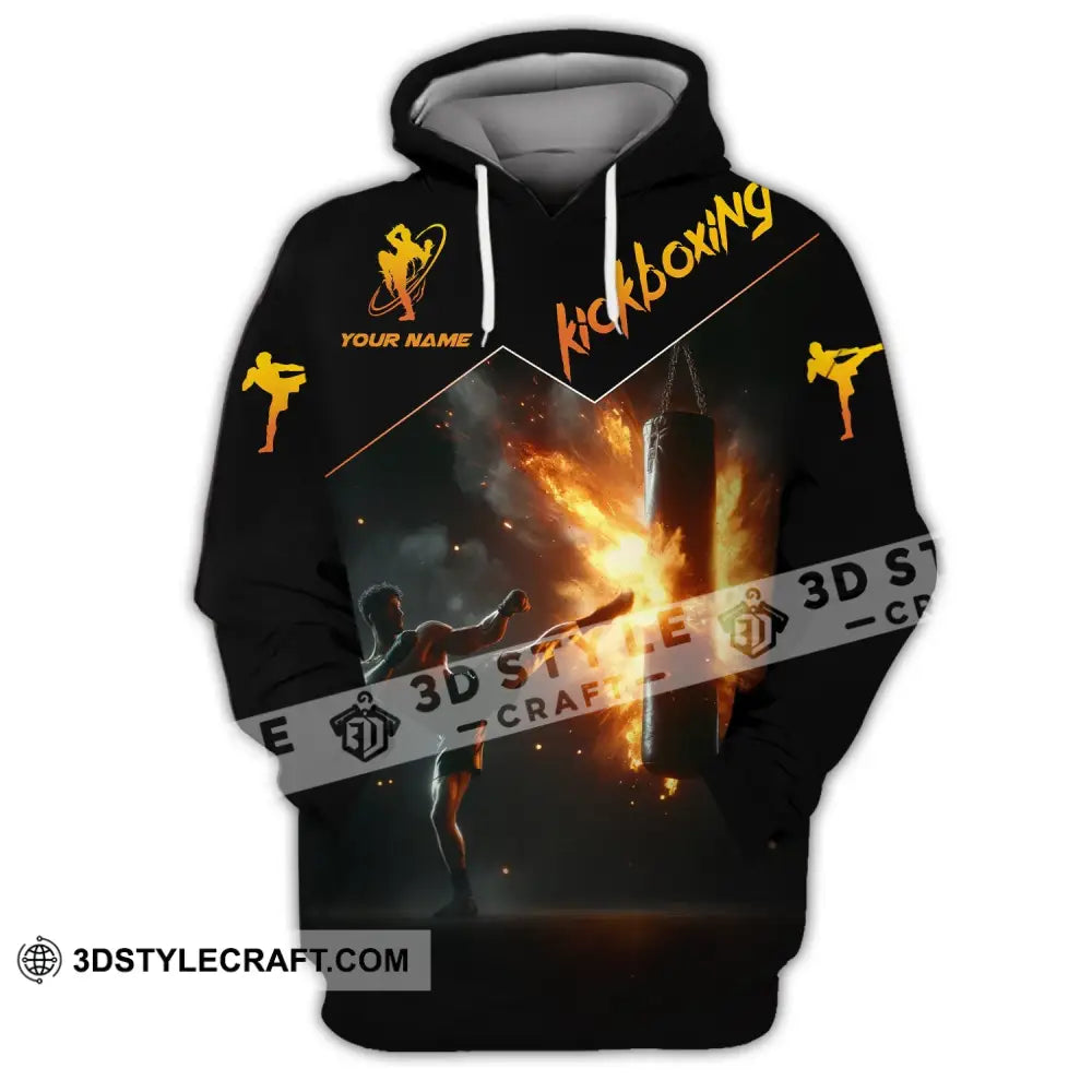 Unisex Shirt - Custom Text Kickboxing Hoodie / S T-Shirt