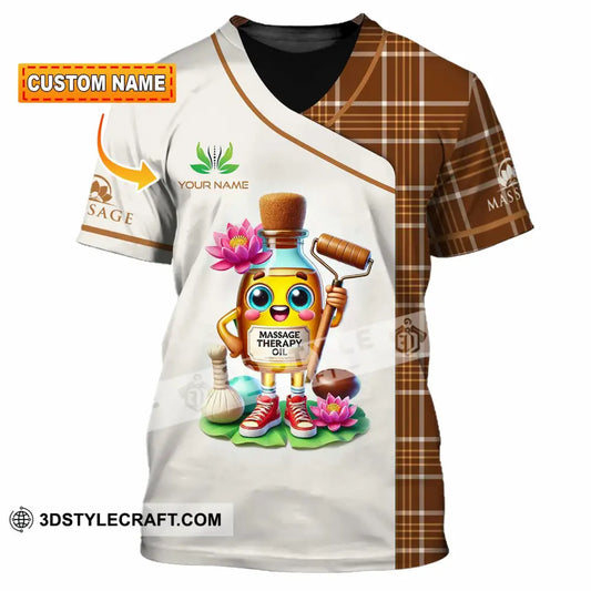 Unisex Shirt - Custom Text Massage Therapy Oils T-Shirt