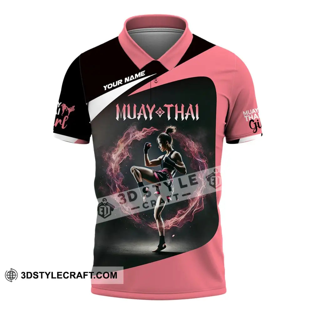 Unisex Shirt - Custom Text Muay Thai Polo / S T-Shirt