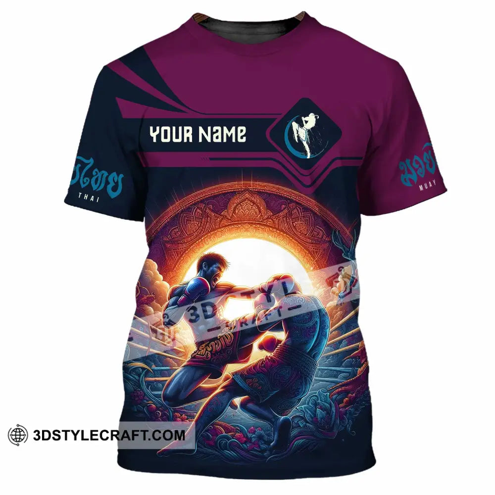 Unisex Shirt - Custom Text Shirt Muay Thai Shirt T-Shirt / S T-shirt