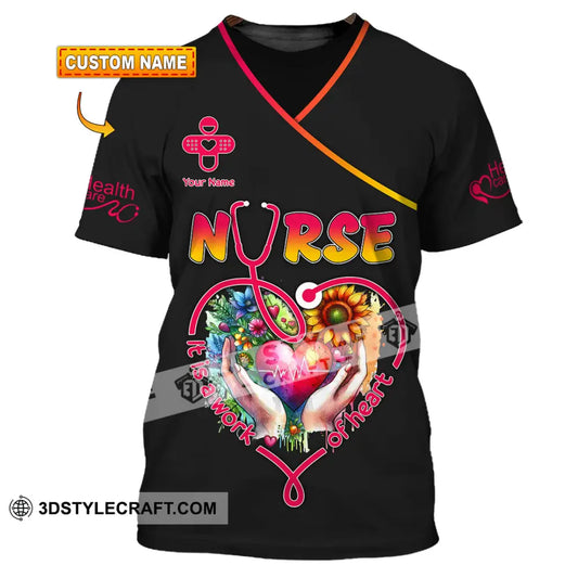 Unisex Shirt - Custom Text Nurse Shirt T-shirt
