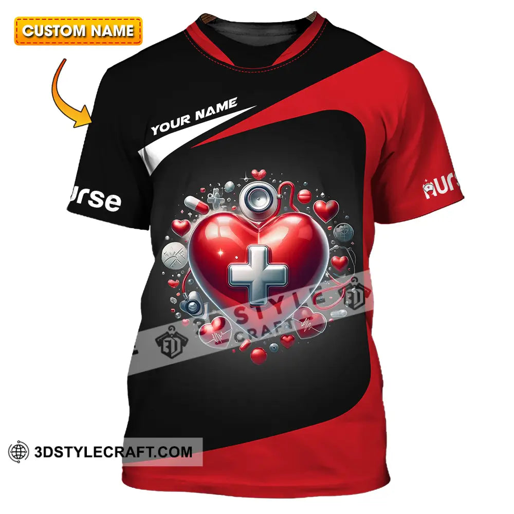 Unisex Shirt - Custom Text Nurse T-Shirt