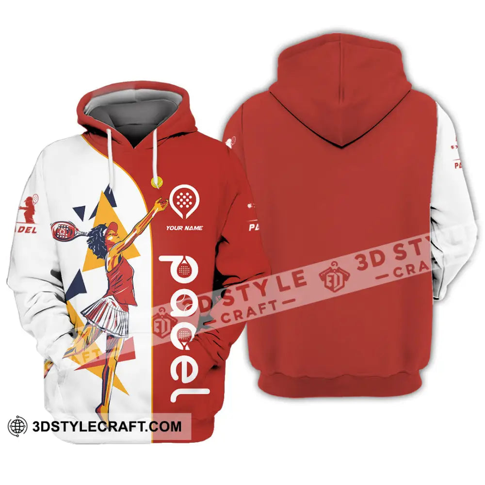 Unisex Shirt - Custom Text Shirt Padel Hoodie / S T-shirt