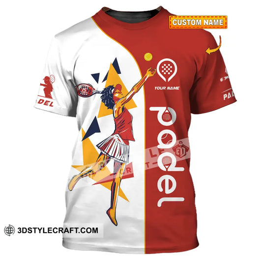 Unisex Shirt - Custom Text Shirt Padel T-shirt