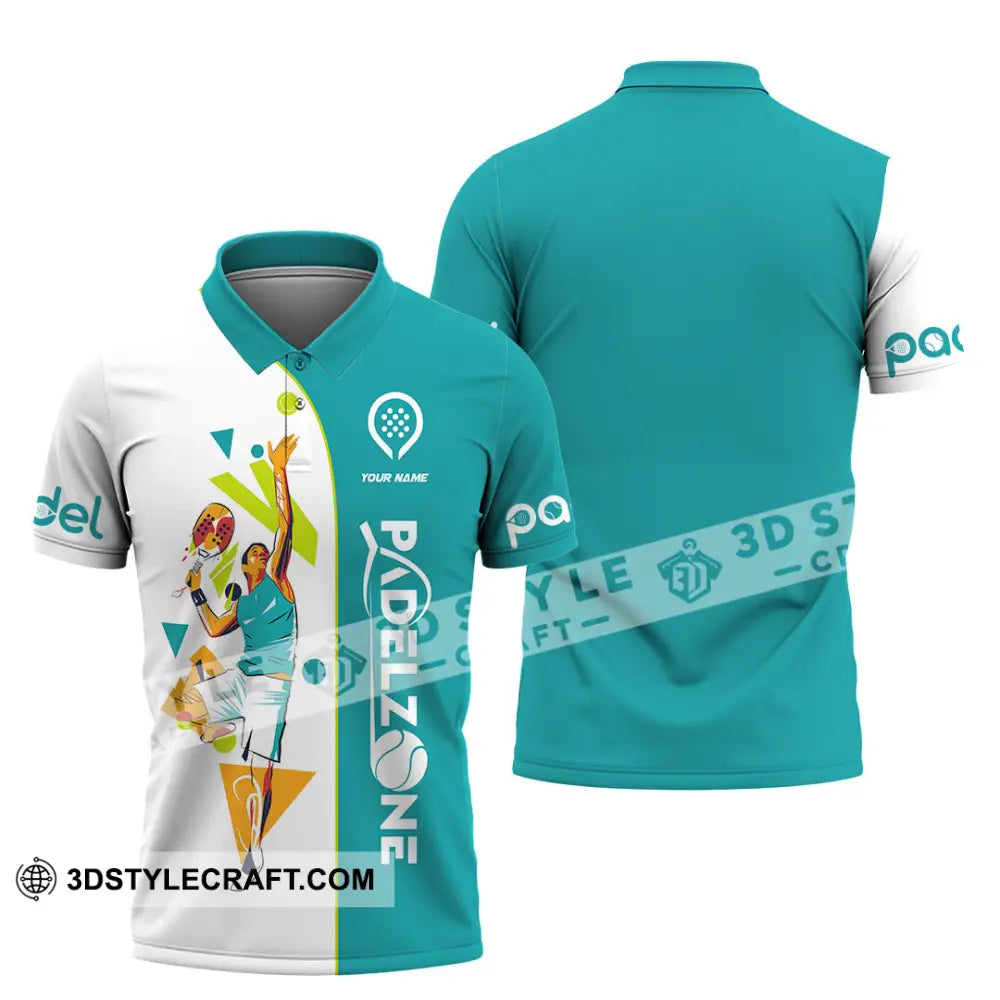 Unisex Shirt - Custom Text Shirt Padel Zone Shirt Polo Shirt / S T-shirt