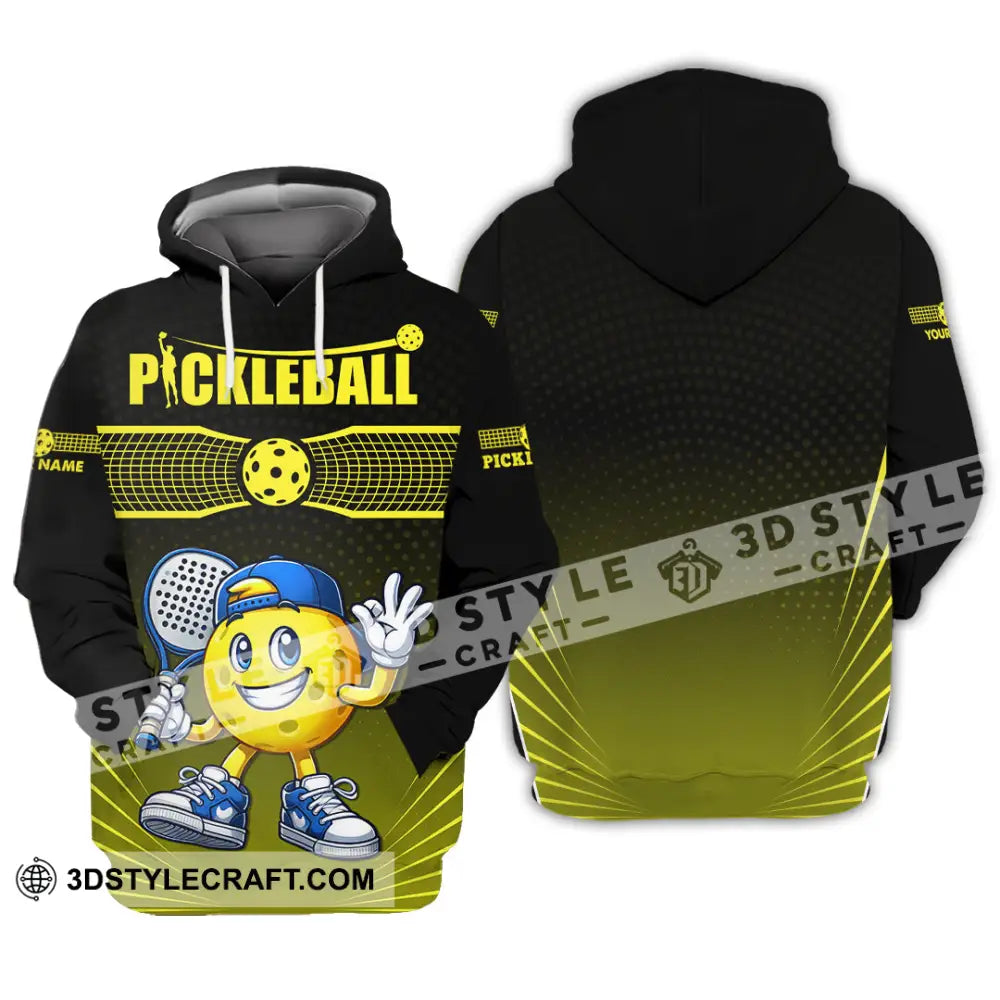Unisex Shirt - Custom Text Shirt Pickle Ball Shirt Hoodie / S T-shirt